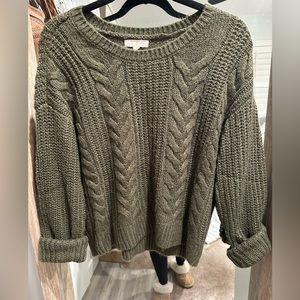 LA Hearts Dark Green Sweater